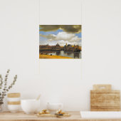  Nederlands Afbeelding, Vermeer, uitzicht Delft Poster (Keuken)