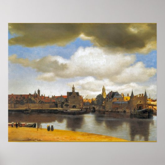  Nederlands Afbeelding, Vermeer, uitzicht Delft Poster (Voorkant)