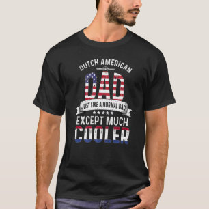 Nederlands-Amerikaanse vaders Dag Papa Nederland T-shirt