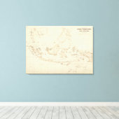 Nederlands bezit in de Indische archipel Canvas Afdruk (Insitu (Houten vloer))
