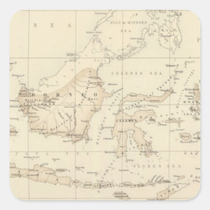 Nederlands bezit in de Indische archipel Vierkante Sticker