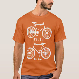 Nederlands Bike Bicycle Pieten oranje wit shirt