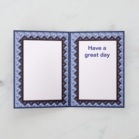  Nederlands blauw ontwerp voor tegel Kaart (Binnen)