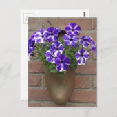 Nederlands blog met Paars blauw witboek over de mu Briefkaart (Voorkant / Achterkant)