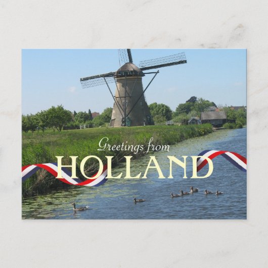 Nederlands Briefkaart voor windmolens (Voorkant)