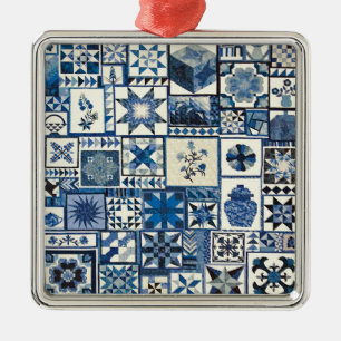 Nederlands Delft Metalen Ornament