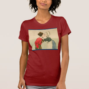 Nederlands design, 1905 Girl en boy zoenen T-shirt