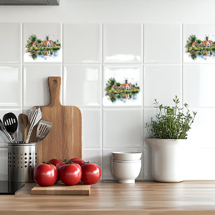 nederlands dorp tegeltje