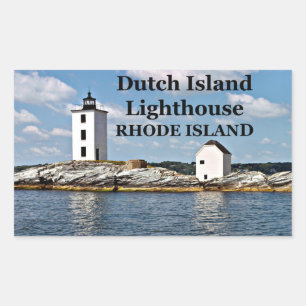 Nederlands-eilandvuurtoren, Rhode Island Rechthoekige Sticker