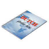 Nederlands gesproken hier troebele aarde notitieboek (Linkerzijde)