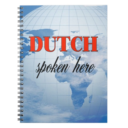 Nederlands gesproken hier troebele aarde notitieboek (Voorkant)