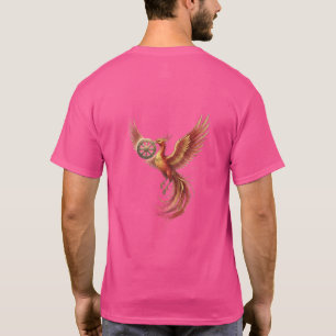 Nederlands: Gouden Mythologisch Vogel Grafisch Her T-shirt