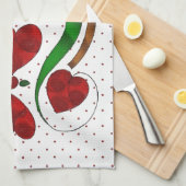 Nederlands hart theedoek (Quarter Fold)