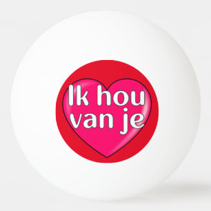 Nederlands - Ik hou van je Pingpongballen