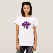Nederlands Iris Paars Sensation T-shirt (Voorkant volledig)