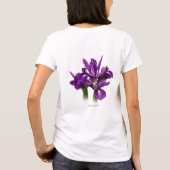 Nederlands Iris Paars Sensation T-shirt (Achterkant)