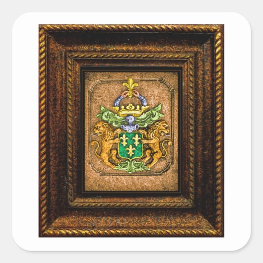 Nederlands jasje van Westervelt Vierkante Sticker (Voorkant)