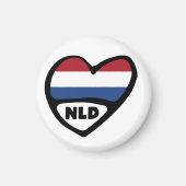 Nederlands landnummer Vlaggenhuis, NLD Magneet (Voorkant)