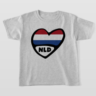 Nederlands landnummer Vlaggenhuis, NLD T-shirt