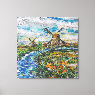 Nederlands Landschap Canvasprint Canvas Afdruk