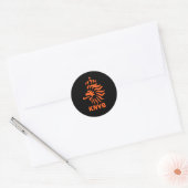 Nederlands leeuwensymbool voor Nederlanders Ronde Sticker (Envelop)