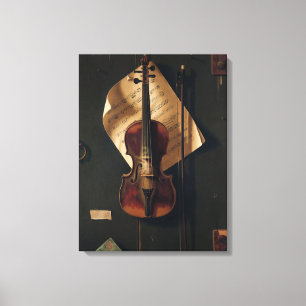 Nederlands Meester Muziek Opgespannen Canvasprint Canvas Afdruk