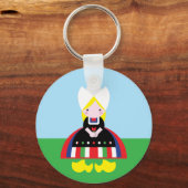 Nederlands meisje sleutelhanger (Voorkant)