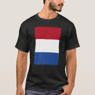 Nederlands  nationaal vlaggetje Retro T-shirt