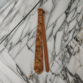 Nederlands Patroon Bronzen Ruby Bourgondië Stropdas