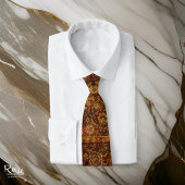 Nederlands Patroon Bronzen Ruby Bourgondië Stropdas