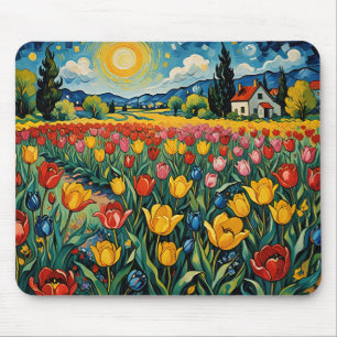 Nederlands tulpenveld muismat