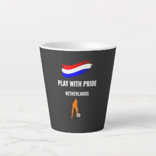 Nederlands Voetbal Trots 2026 T-shirt Latte Mok