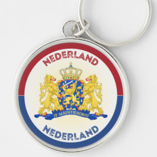 Nederlands Wapen Cirkelvorm Sleutelhanger