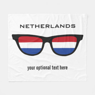 Nederlandse aangepaste tekst- en kleurendekens fleece deken