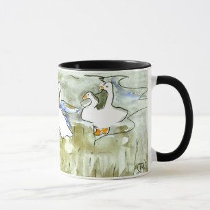 Nederlandse Art Nouveau Eenden en Ganzen Mok