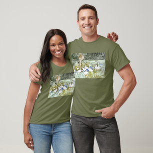 Nederlandse Art Nouveau Eenden en Ganzen T-shirt
