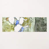 Nederlandse Art Nouveau Eenden en Ganzen Yogamat (Voorkant (horizontaal))