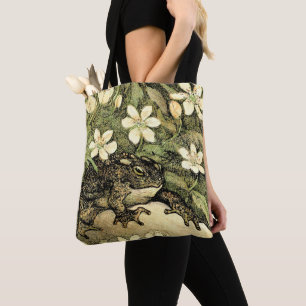 Nederlandse Art Nouveau Toad en Dogwood Draagtas