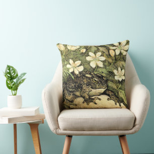 Nederlandse Art Nouveau Toad en Dogwood Kussen