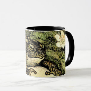 Nederlandse Art Nouveau Toad en Dogwood Mok