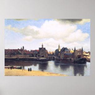 Nederlandse artiest Vermeer schilderen Poster