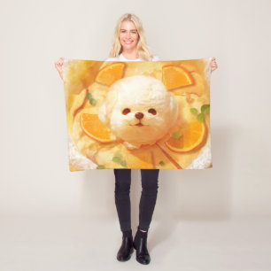 Nederlandse Baby Pannenkoek met Schattige Hondenij Fleece Deken