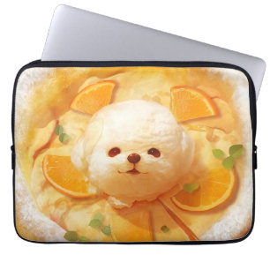 Nederlandse Baby Pannenkoek met Schattige Hondenij Laptop Sleeve