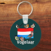 Nederlandse Birder: Vogelaar Sleutelhanger (Voorkant)