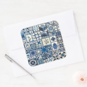 Nederlandse Delft Vierkante Sticker (Envelop)