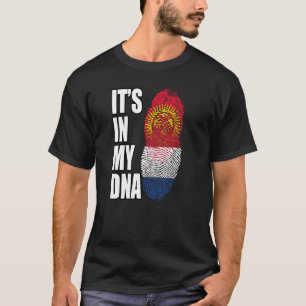 Nederlandse en Kirgizstani Mix DNA-werelderfgoedvl T-shirt