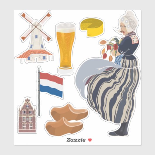 Nederlandse Gedekte Decalen Sticker (Vel)