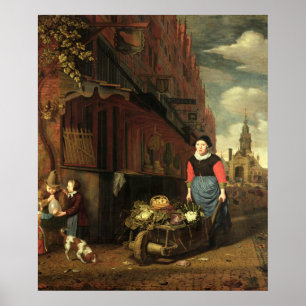 Nederlandse genre Scene, 1668 Poster