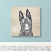 Nederlandse herderdeschilderkunst - Kute Original Canvas Afdruk (Insitu (Houten vloer))