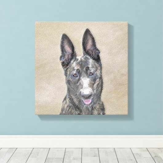 Nederlandse herderdeschilderkunst - Kute Original Canvas Afdruk (Insitu (Houten vloer))